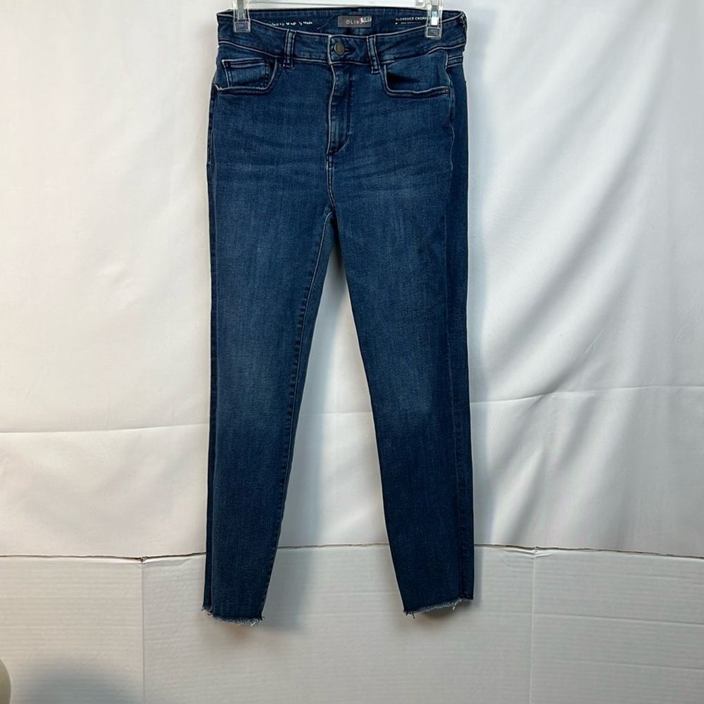 Dl1961 Florence Cropped Mid Rise Instasculpt Skinny Jeans Size 29 Preowned Flaw